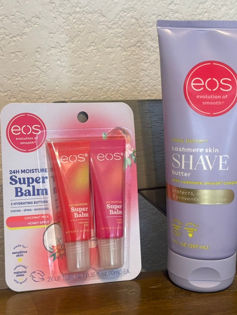 EOS Set - One 2 Pack Lip Balm Set And One Shaving Butter